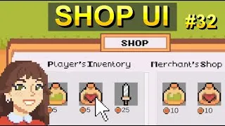 Thumbnail: Buy and Sell Shop UI - Top Down Unity 2D #32