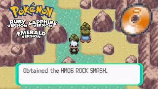 Thumbnail: How to get HM06 Rock Smash in Pokemon Ruby & Sapphire and Emerald