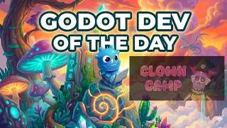 Thumbnail: Godot Dev of the Day is Clown Camp