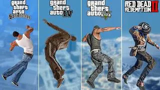 Thumbnail: INSANE Ragdoll Dragging Physics in Rockstar Games Comparison. GTA SA- RDR 2