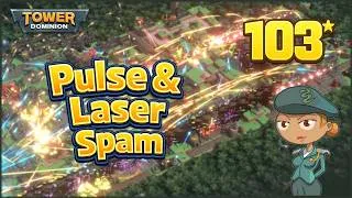 Thumbnail: Tower Dominion Endless Guide | Pulse and Lasers Spam to reach Wave 103