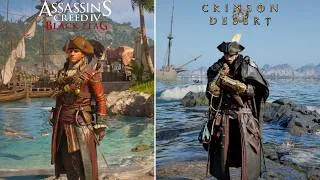 Thumbnail: Assassin's Creed Black Flag vs Crimson Desert | Details & Physics Comparison