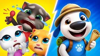 Thumbnail: My Talking Tom Friends VS My Talking Hank Islands - 2026 Update Comparison