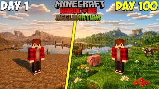 Thumbnail: I Survived 100 Days in Reclamation in Minecraft Hardcore.