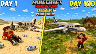 Thumbnail: I Survived 100 Days in Desert Plane Crash in Minecraft