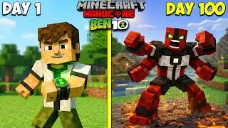 Thumbnail: I Survived 100 Days as BEN 10 In Minecraft!