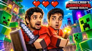 Thumbnail: Minecraft Hardcore With Shared Health Is Harder Than We Thought...🧟‍♂️ft. Krizzy & jerry