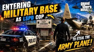 Thumbnail: Entering Into Military Base As LSPD Cop, To Steal The Army plane.. #grandteftauto5 #gta5 #ps4pro