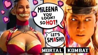 Thumbnail: MK1 MILEENA FLIRTY & THiRSTY INTROS Vs All Male & Female Kombatants - Mortal Kombat 1 Flirty Intros