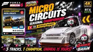 Thumbnail: Forza Horizon 6 Micro Circuits Championship! A700 Microcar Madness M-B Unimog Reward 4K RTX 5070 Ti