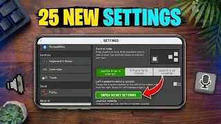 Thumbnail: 25 Secret Settings in Minecraft Bedrock/Pocket Edition | Minecraft Secret Settings in Mobile