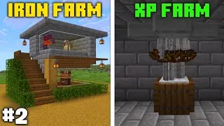 Thumbnail: I Built 2 BEST Farms Every Minecraft Player NEEDS! | Minecraft Survival Series EP 2