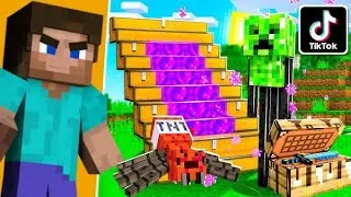 Thumbnail: Tried the CRAZIEST Minecraft Hack from TikTok!" #minecraft #shorts 