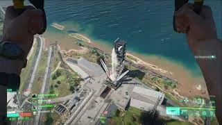 Thumbnail: Battlefield 2042 Beta Grappling onto the Rocket Ship