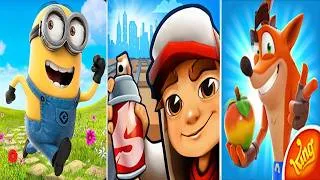 Thumbnail: Despicable Me Minion Rush vs Sonic Dash vs Crash Bandicoot On the Run