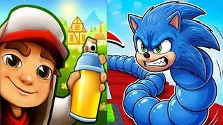 Thumbnail: Subway Surfers vs Sonic The Hedgehog Tower Go Up