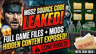 Thumbnail: Metal Gear Solid 2 Leak Explained – Source Code, 30GB Assets, Mods & Konami Reaction