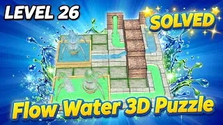 Thumbnail: Level 26 Kaise Solve Kare? Flow Water 3D Puzzle Full Solution | Impossible Level Done
