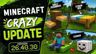 Thumbnail: Minecraft NEW Update is FINALLY Here! (Sitting, New Biome & Features)  | #minecraft