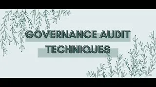 Thumbnail: Governance Audit Techniques | ARC Institute