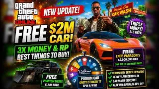 Thumbnail: NEW GTA Online Update: FREE $2M Car, 3X Money & The BEST Things To Buy!