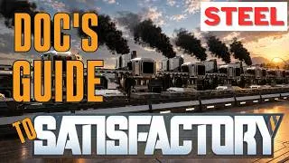 Thumbnail: The Quickest Steel Plant in Satisfactory! [Doc's Strategy Guide]