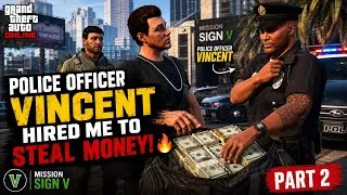 Thumbnail: Police Officer Vincent’s Secret Mission Continues! 😱 | Mission Sign V Part 2 | GTA Online
