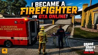 Thumbnail: I Became a Firefighter in GTA Online! 🚒🔥 (Unexpected Chaos)