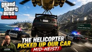 Thumbnail: We Escaped a Bank Heist, Hanging Under a Helicopter! 🚁 | GTA V Online