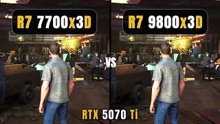 Thumbnail: AMD Ryzen 7 7700x3D vs Ryzen 7 9800x3D - How big is the Differance? | RTX 5070 Ti