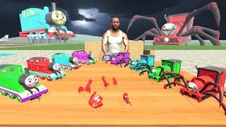 Thumbnail: Tiny Colorful Chu Chu Charles vs Tiny Colorful Thomas Train & Franklin In Indian Bike Driving 3d