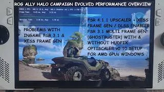 Thumbnail: RogAlly Halo Campaign Evolved Performance | FSR 4.1.1 + XeFG / DLSS Enabler FSR MFG Optiscaler Setup