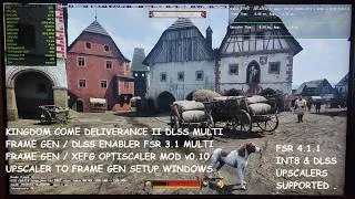 Thumbnail: Kingdom Come Deliverance 2 Optiscaler v0.10 Upscaler to DLSS MFG / XeFG / FSR MFG | FSR 4.1.1 & DLAA
