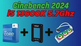 Thumbnail: Intel Core i5 13600K + Cinebench 2024, (Multi-Core) Overclocked 5,7Ghz