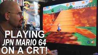 Thumbnail: Japanese Mario 64 for N64 on a CRT (Memory Lane)