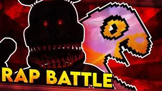 Thumbnail: Nightmare vs. Normal NPC - FNAF 4 vs. DELTARUNE. RAP BATTLE! (DGPRB)