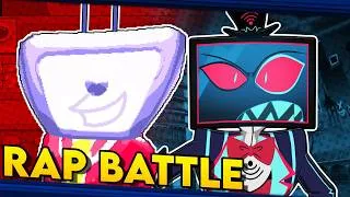 Thumbnail: Tenna vs. Vox - DELTARUNE vs. Hazbin Hotel. RAP BATTLE! (DGPRB)