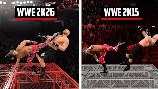 Thumbnail: Best Extreme FINISHERS in WWE 2K15 Vs. WWE 2K26!