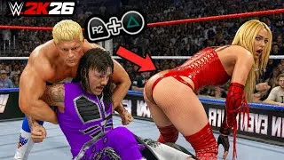 Thumbnail: 16 Non-PG Tag Team Moves in WWE 2K26!