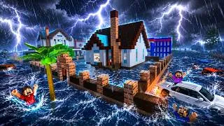 Thumbnail: SCHOOL PARTY CRAFT — MASSIVE FLOOD TAKES OVER THE CITY! CARS & PEOPLE TRAPPED!