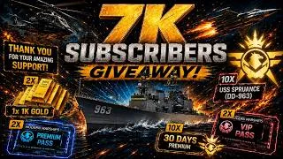 Thumbnail: 🔥7k Sub Giveaway - Montly Giveaway 🔥- Modern warships