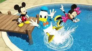 Thumbnail: GTA 5 Mickey Mouse vs Minnie Mouse vs Donald Duck Water Ragdolls & Fails [Funny Moments]