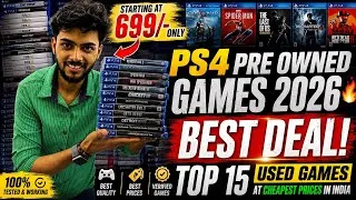 Thumbnail: PS4 Pre Owned Games 2026🔥Top 15 Used Games at Cheapest Prices in India|Vlog233