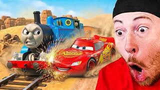Thumbnail: WEIRDEST Thomas The Tank Engine Animations With CURSED ENDINGS (No Seatbelt Crashes)