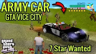 Thumbnail: How to get Army Sports Car in Gta vice city | 7 Star Wanted Level