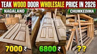 Thumbnail: Teak Wood Door Wholesale price in 2026 || 6.5 × 3 Sagwan Main Door Price || Teak Door frame price