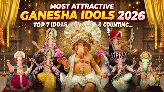 Thumbnail: 🔥 Most Attractive Ganpati Murti 2026 | Atul Sagar Arts Lalbaug Mumbai | Ganesh Idol Collection