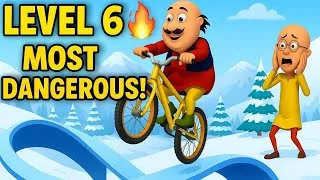 Thumbnail: 🔥 Motu Patlu Most Dangerous Cycle Challenge 😱 | Level 6 Adventure Gameplay