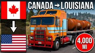 Thumbnail: ATS Longest Vintage Haul - British Columbia to Louisiana | American Truck Simulator