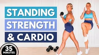 Thumbnail: 35 Min Standing Cardio & Strength Workout | No Repeat